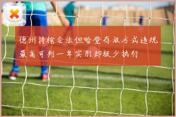 德州持枪合法但哈登存放方式违规最高可判一年实刑却极少执行